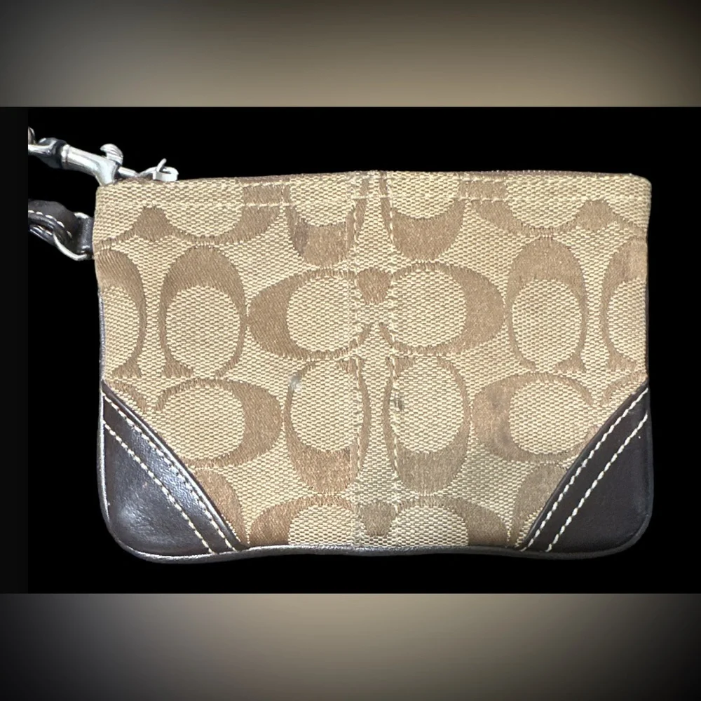 Coach Signature C Logo Wristlet - Picture 3 of 4